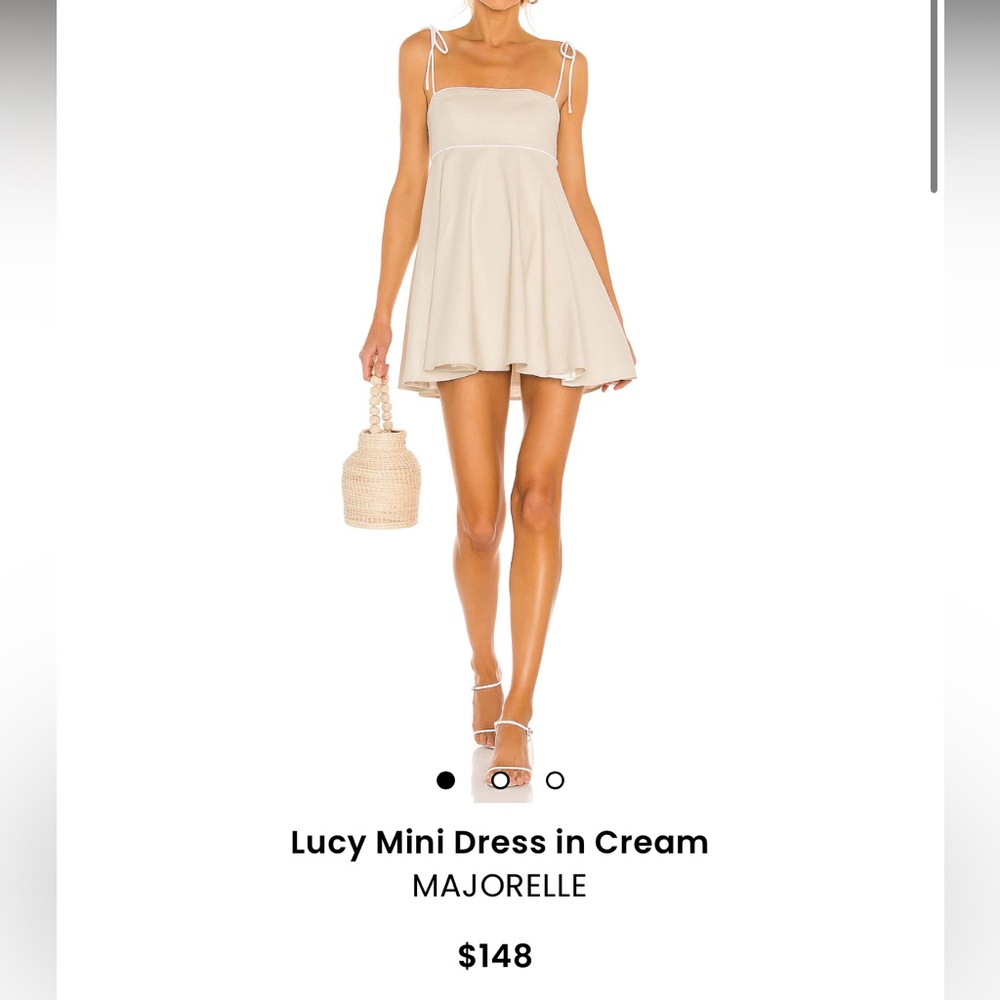 Revolve - MAJORELLE Lucy mini dress in cream